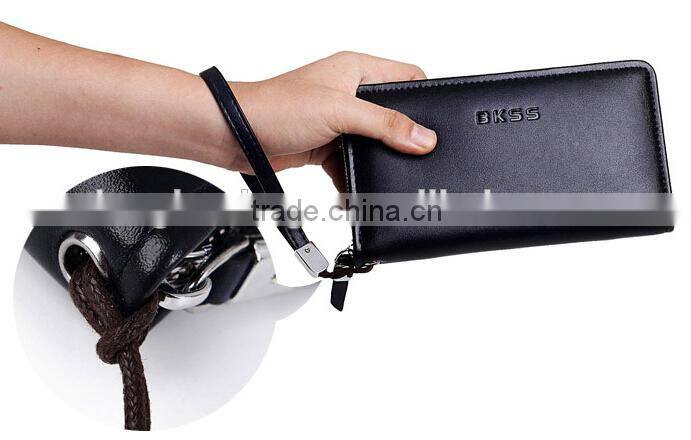 Best mens cow leather wallets wholesale Travel Passport Ticket Holder Wallet