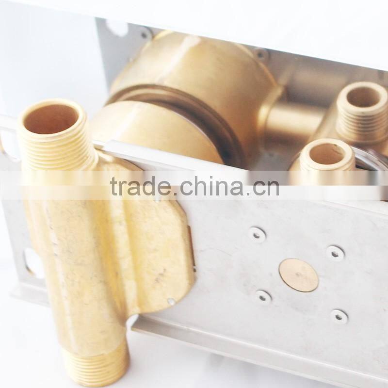 Wholesale modern LED ceiling shower set rainfall waterfall shower head hot cold high flow bath shower mixer bathroom accessories