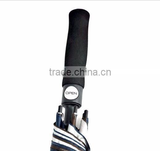 30 inch xiamen factory auto golf fiberglass umbrella