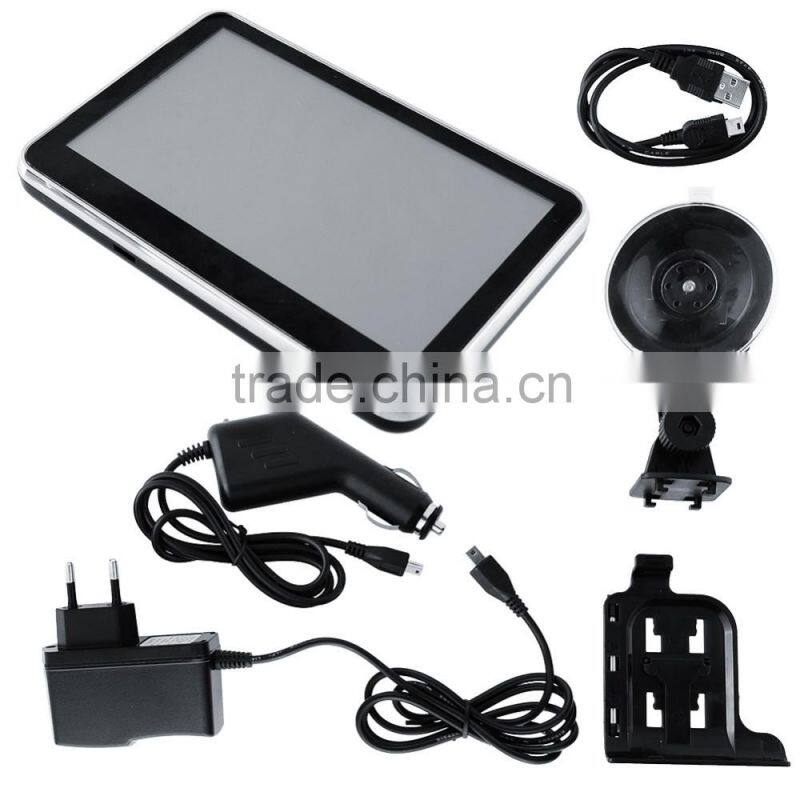 Wince MTK Portable Car GPS Navigator with bluetooth,av in and free map