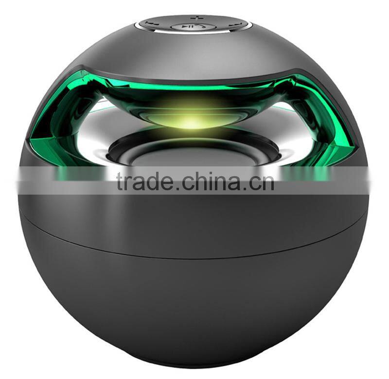 Factory new bluetooth LED ball lamp speaker with MIC handfree function