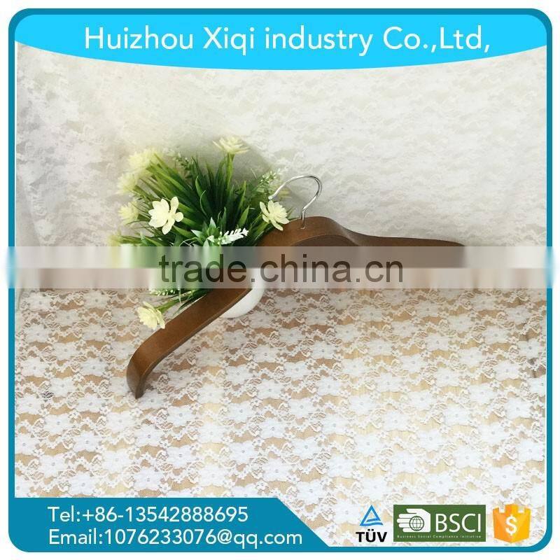 wholesale expandable slip wooden clothes hanger for wet clothes with customized logo