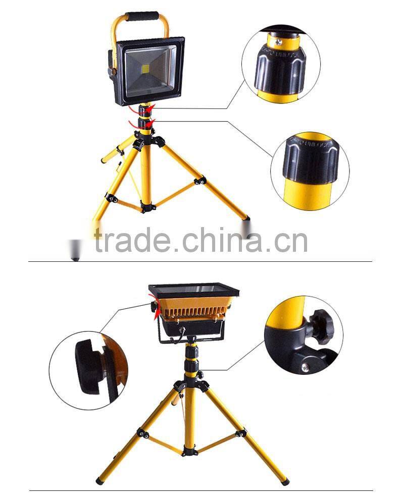 Portable led rechargeable flood light 10w and led work light