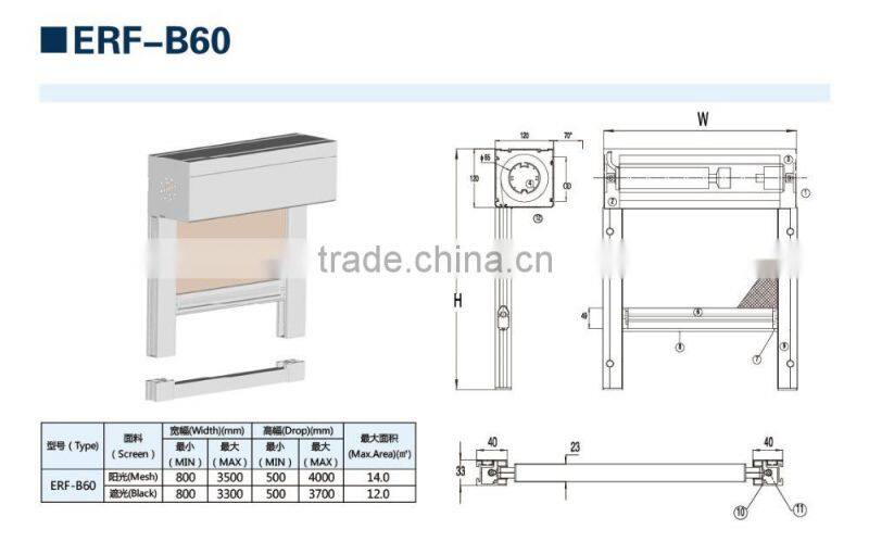 Electric Windproof Window screens