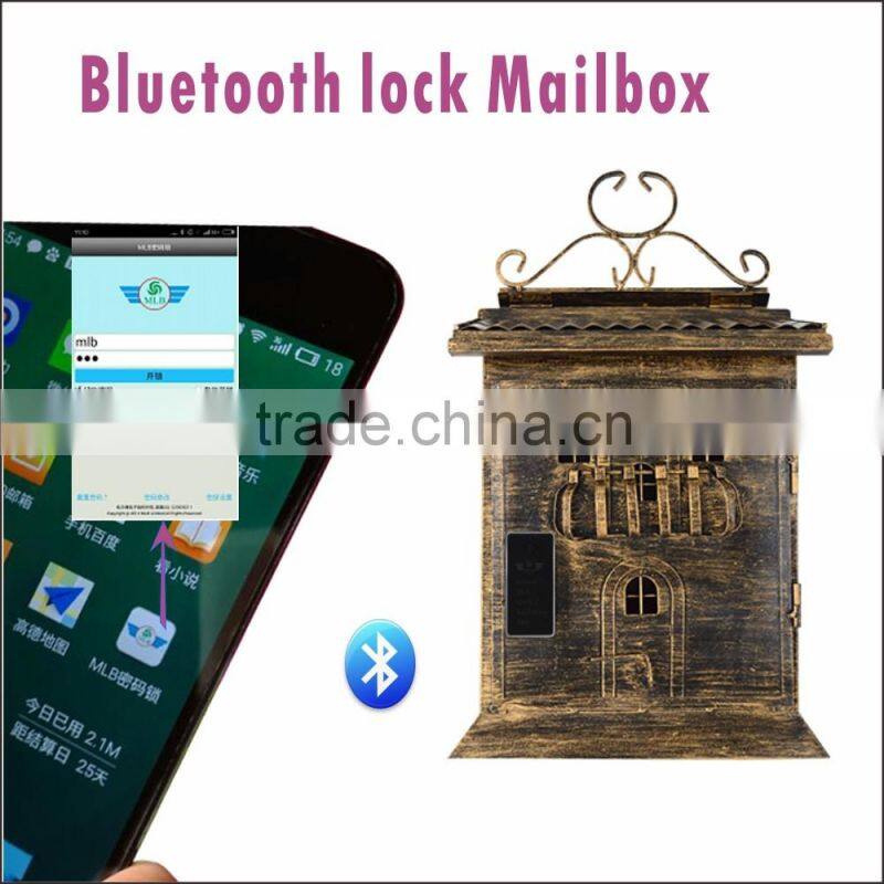 High-Quality Handmade Antique Wallmount Bluetooth Lock Mailbox