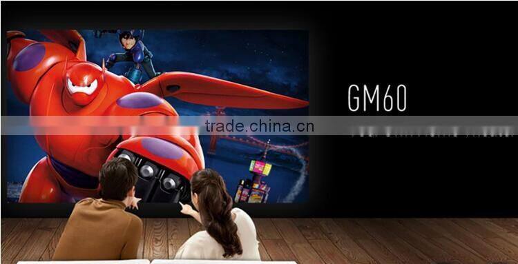 GM60 MINI Portable LED Projector 800*480 1200Lumens For Video Games TV Home Theater Movie Support HDMI VGA AV SD