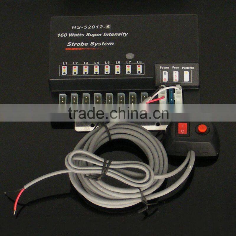 120W, 6 LED Bulbs Hide-A-Way Emergency Hazard Warning Strobe Light Kit (SR-H52012-6LED),Amber Colors