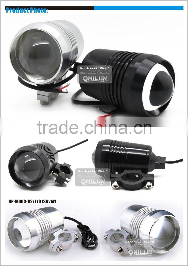 Waterproof design 12-80V 10W U2 motorcycle led for Bicycle/Motorcycle/Car/Boat