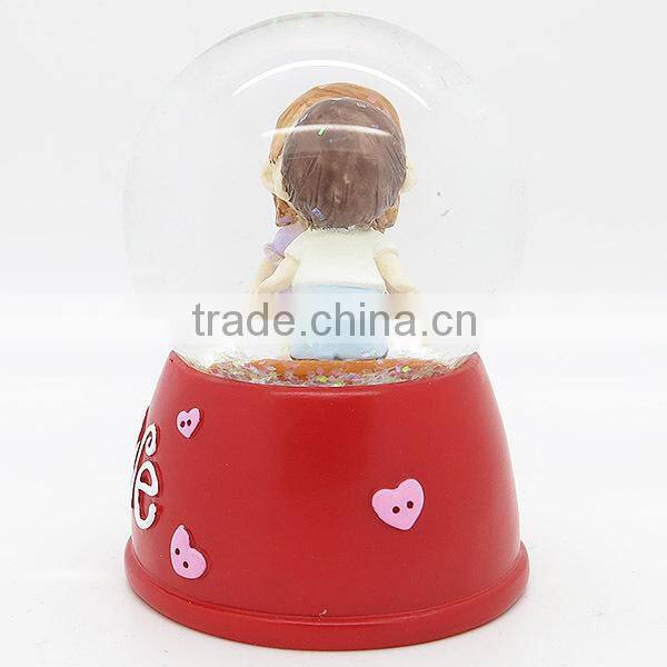 Custom made wedding couple snow globe for wedding decorations