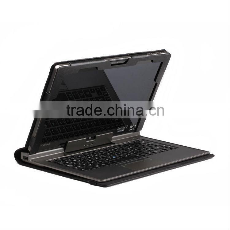 Leather case for Toshiba Portege Z10T with keyboard cover