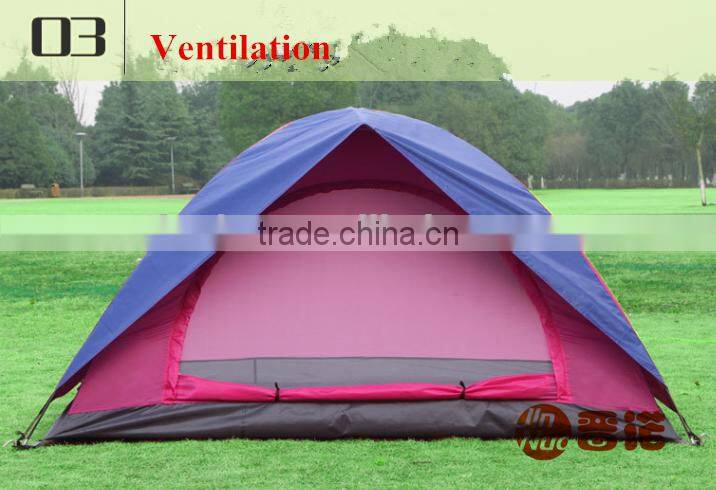 2 Person Double Layer Single Door Camping Tent