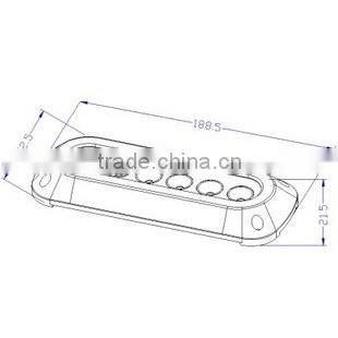 7.5 inch 18W yacht boat marine light IP 68 316 stainless steel anti-corrosion