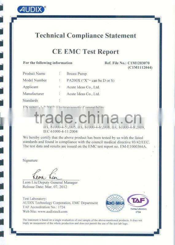 FDA Approved LED Electric Breast Pump for Single