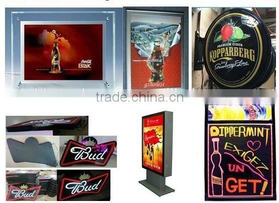 A0-A4 frameless LED sensor mirror light frames