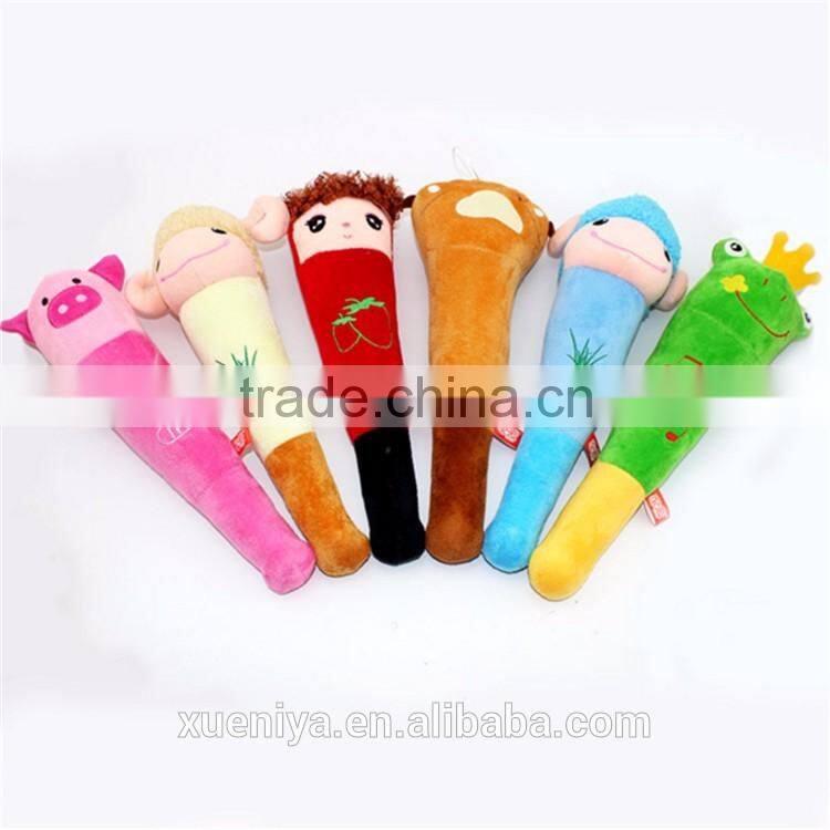 China Supplier Stuffed Knock Back Custom Cartoon Plush Massage Stick