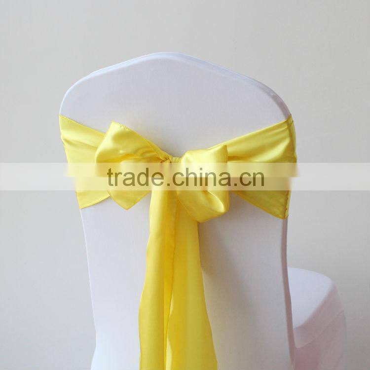 Factory Sell Satin Chair Sash 18*275CM/Satin Chair Cover Sashes For Wedding and Banquet