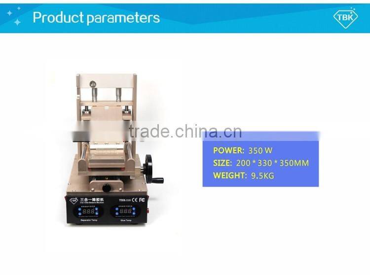 TBK LOCA UV Adhesive Polarizing Film LCD Glue Remover Machine Touch Screen Degumming Machine OCA Remove for iPhone 4 5 6 6+