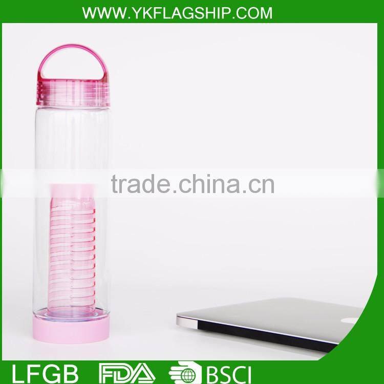 Best Price joyshaker water drinking bottle,pe joyshaker infuser water bottle