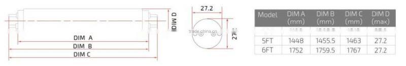 2016 tube led circular fluorescent tube freezer light double side led cooler light