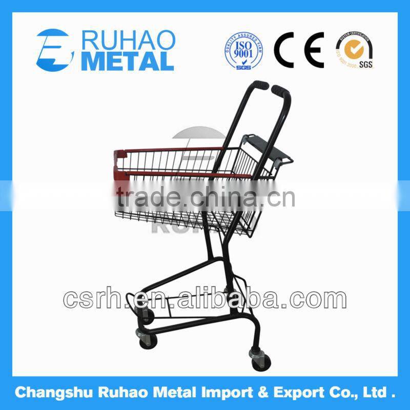 RH-SD04 Factory Custom double baskets grocery cart