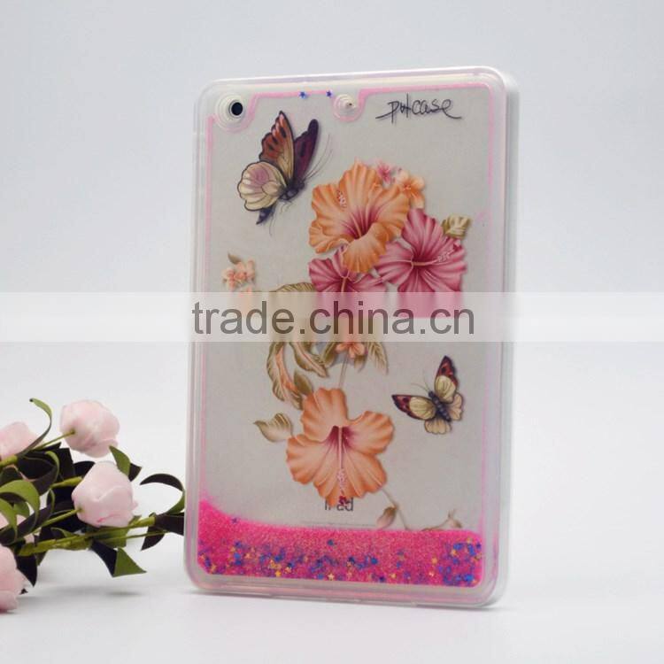 Tranasparent clear liquid rubber case for Ipad mini