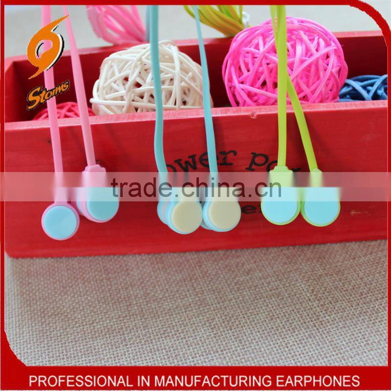 Fashionable Earphone,Colorful Earphones ,Flat Cable Earphone.