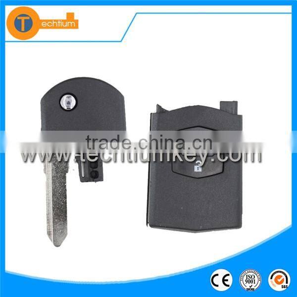 Topbest flip car keys for Mazda 2 button remote key blank,for mazda M3,M6 key fob cover