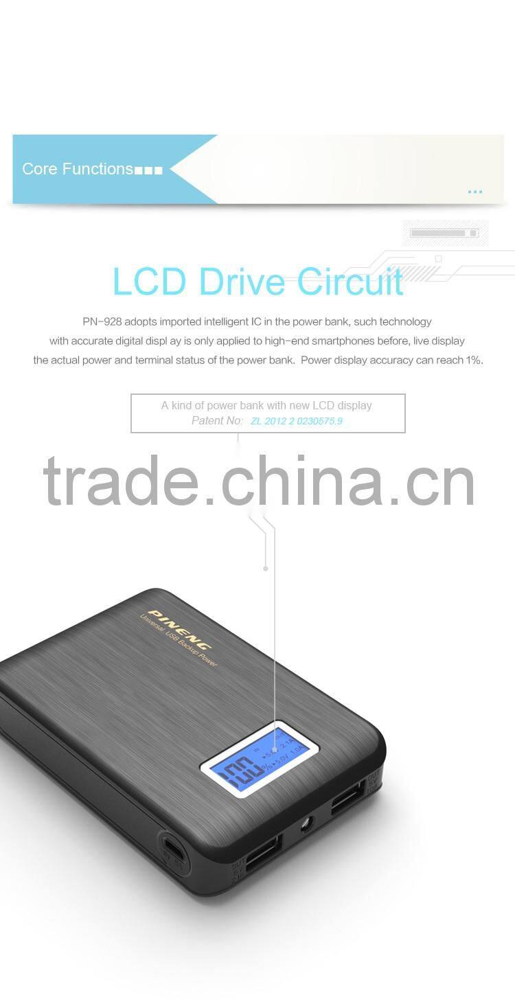 PN928 pineng power bank 10000mah LCD cheapest
