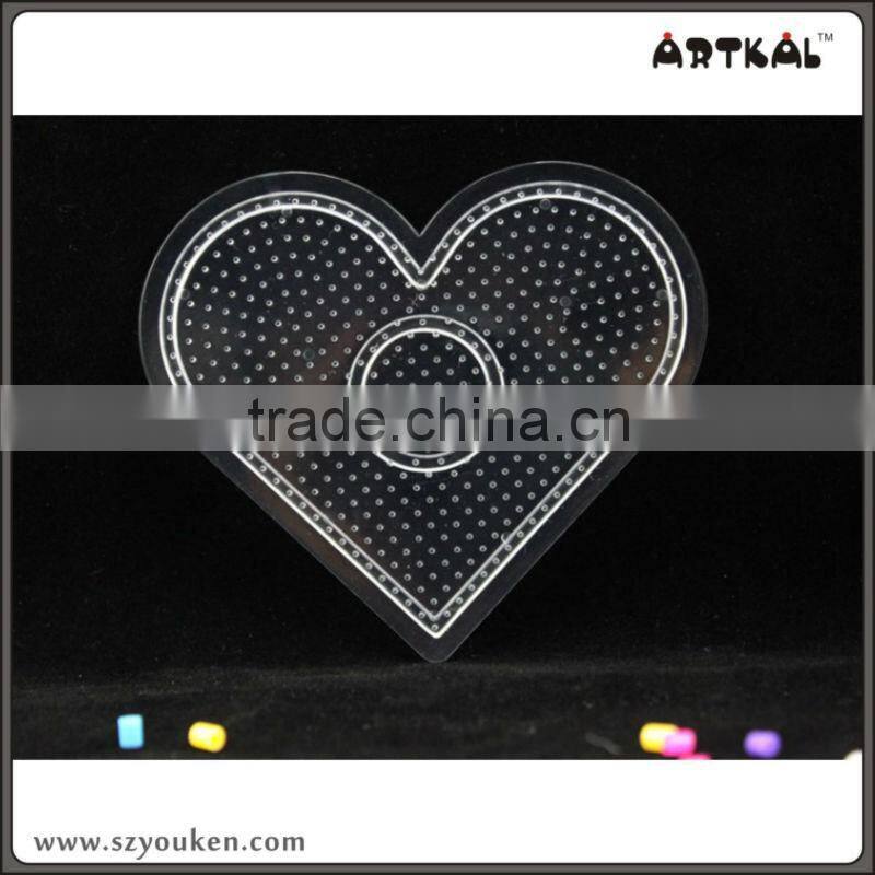 heart-shaped pegboards artkal fuse beads 2.6mm mini popular pattern fun toys for kid