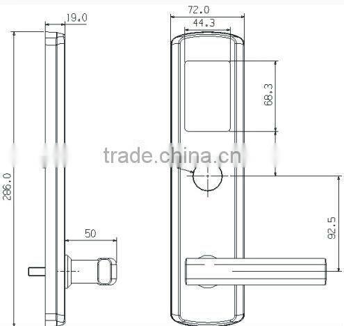 Hotels smart chip card door lock