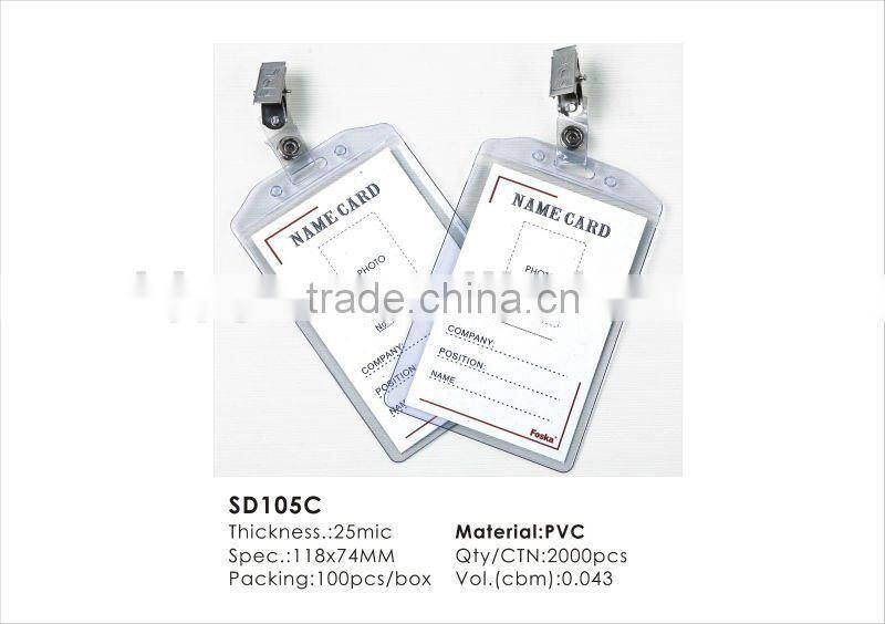 New Design Plastic Name Badge Clips