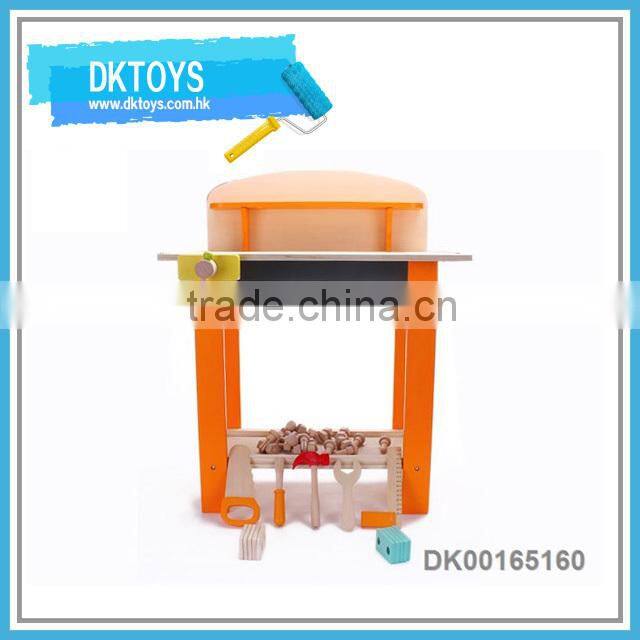 Play House Toy Wooden Kitchen Toy Kit With Cooking Set