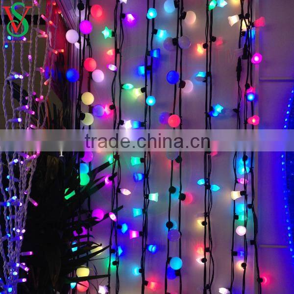 LED hanging ball string lights