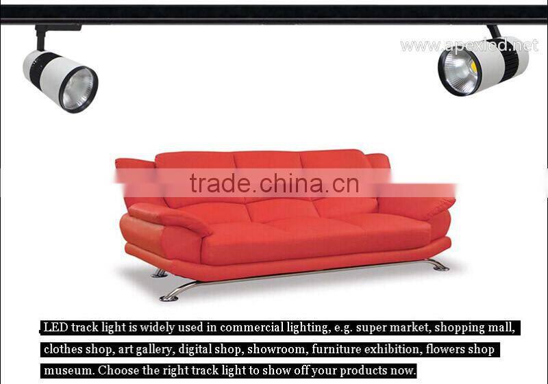 gallery led track lighting silver finish led track rail light