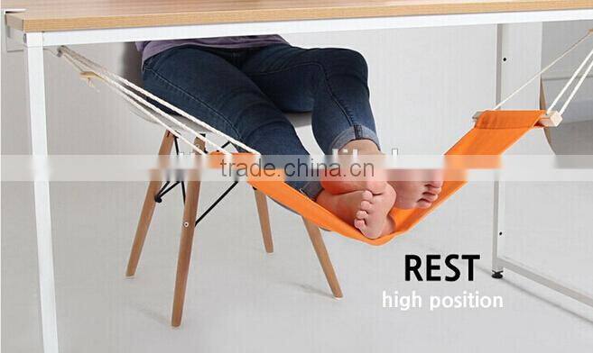 Portable Mini Office Foot Rest hammock Stand Desk Feet Hammock Easy Disassemble hammock with Studying Library Outdoor Indoor