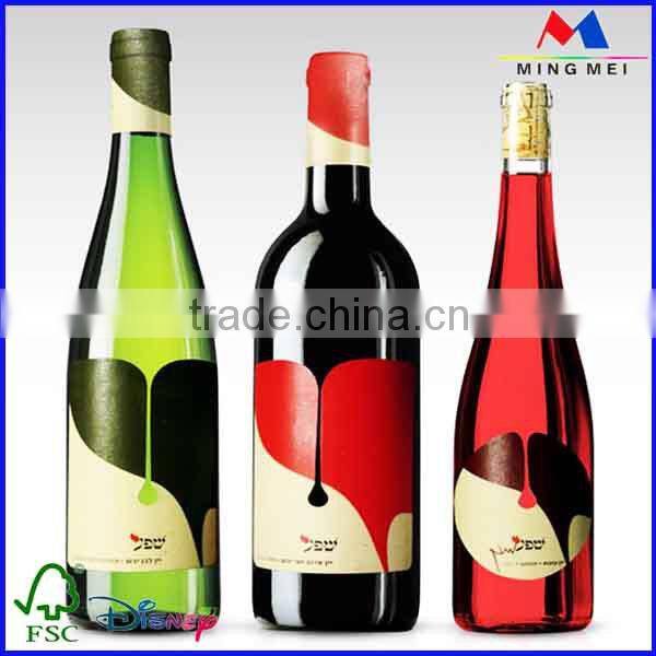 Rolled Beverage Bottle Label Sticker ,Beverage Bottle Label Sticker Printing