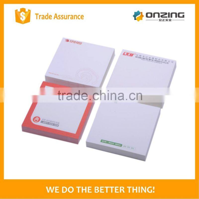 Custom logo printed stationery small pads of paper sticky note