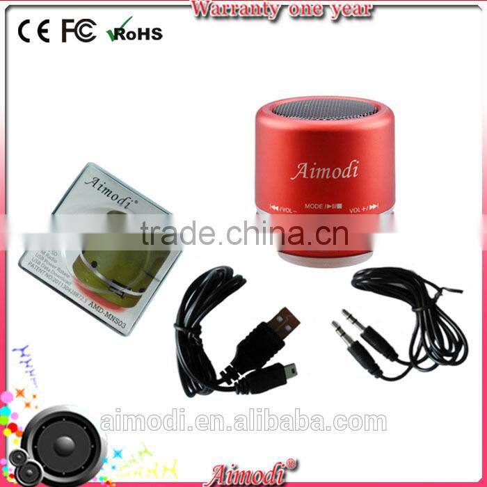 new prodecuts high quanlity mini speaker with am fm tf card made in china