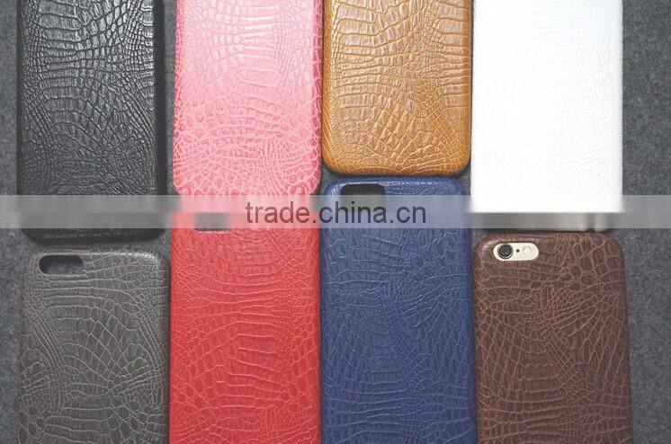 Boshiho croc skin leather waterproof phone case 2016