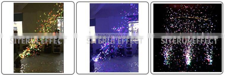 Mini confetti blower 1200W DMX control LED confetti machine