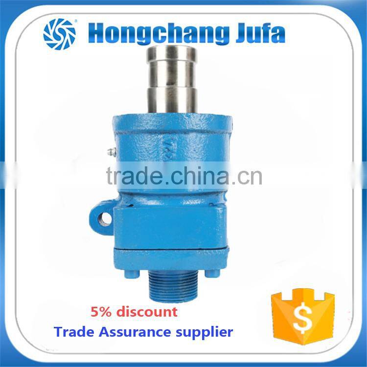 Dual flow high temperature resistance 3000psi rotating swivel mechanism