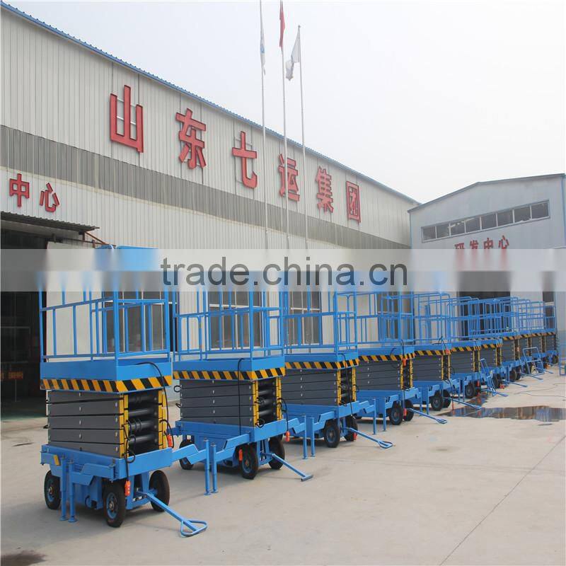Tyre moving mobile hydraulic scissor lift