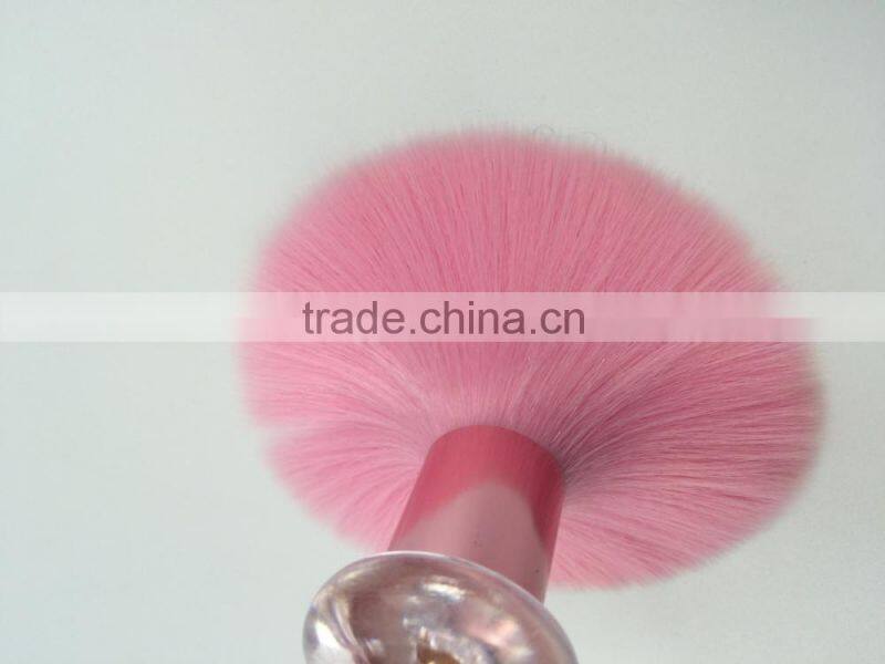 High quality mini size pink face use kabuki nylon hair brushes
