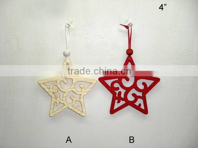 Christmas Felt stars/deer/tree Hanging decoration xmas tree ornament gifts in red and white