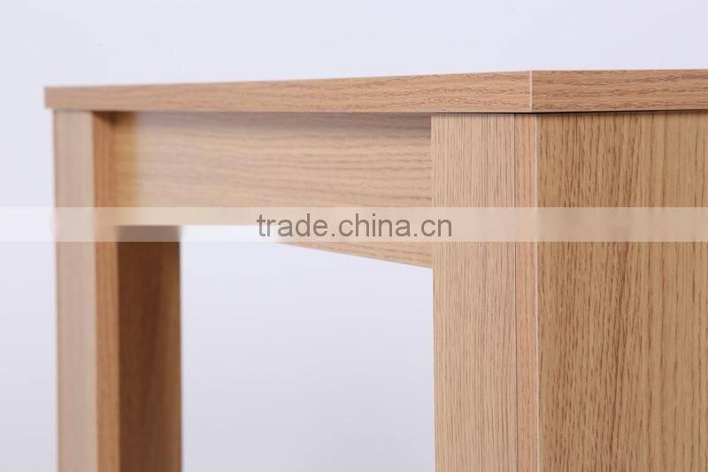 Melamine MDF Dining Table With Stool Supply For Many Countries