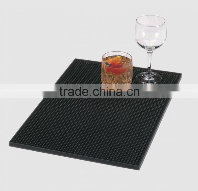 Custom eco-friendly rubber soft pvc bar mat with logos