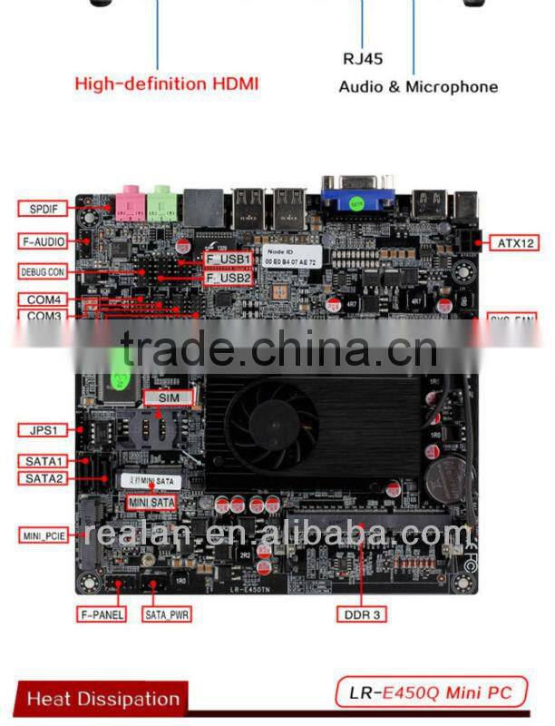 Realan LR-E450Q newest mini itx case mini computer