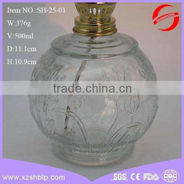 Flower Petal Clear Decorative Car Perfume Reed Aroma Diffuser Glass Bottle