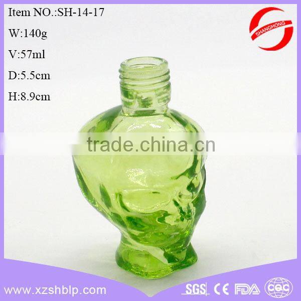 skull shape perfume glass bottle wholesale