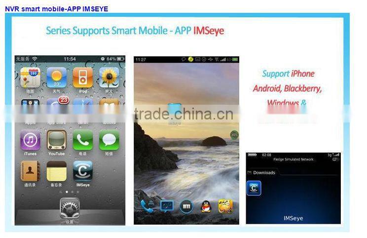 2016 IMSeye Smart Phone App low price online rohs h.264 8ch dvr nvr support wifi